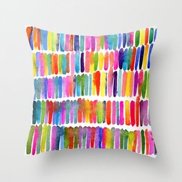 Watercolor Bright Throw Pillow