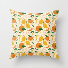 Lemons & Oranges Throw Pillow