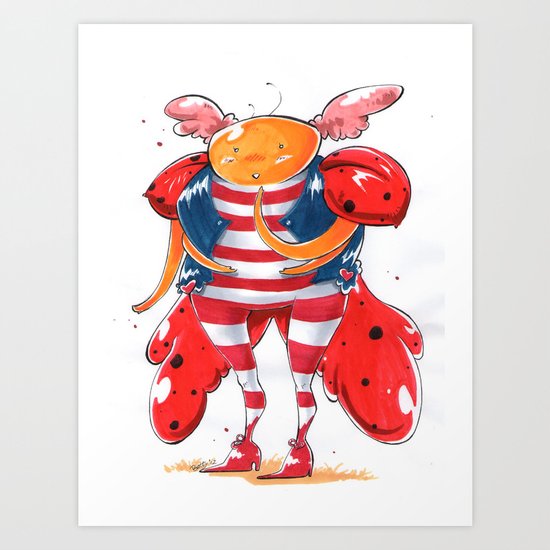 Little LadyBug Art Print