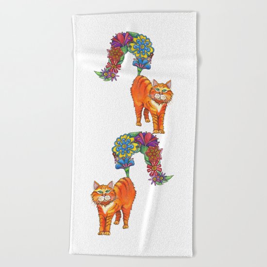 Classy Cat Chloe Beach Towel