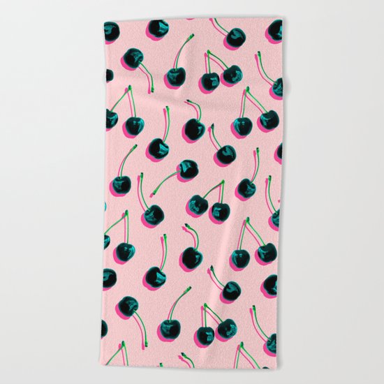 Pop Cherries Beach Towel
