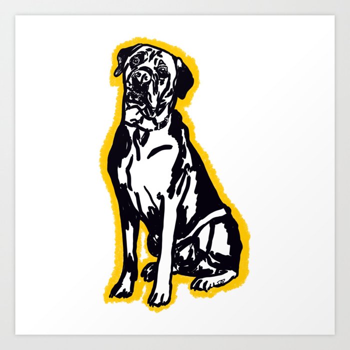 Big Doggie, Mastiff Puppy Art Print