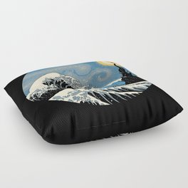 The Great Starry Wave Floor Pillow