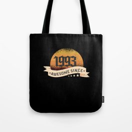 29 Year Old 1993 Awesome Since 29th Birthday Tote Bag | Graphicdesign, Awesome, 1993, Bornin, Retro, Since, Birthday, Age, Year, Old 