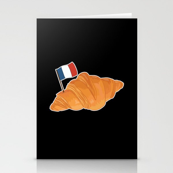 Croissant France Lover Funny French Food Stationery Cards