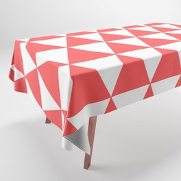 Triangles (Red & White Pattern) Tablecloth