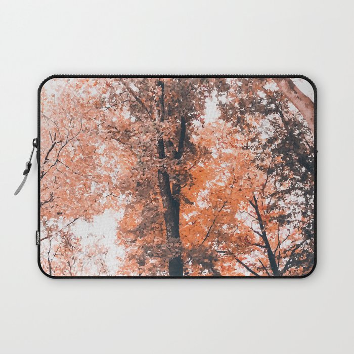 Vintage pink amber forest Laptop Sleeve