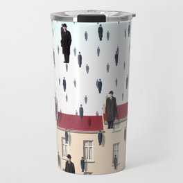Magritte - Golconda 1953 - Artwork for Wall Art, Prints, Posters, Men, Women, Youth Travel Mug