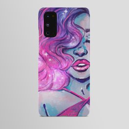 Sparkle Galaxy Girl -digital painting Android Case