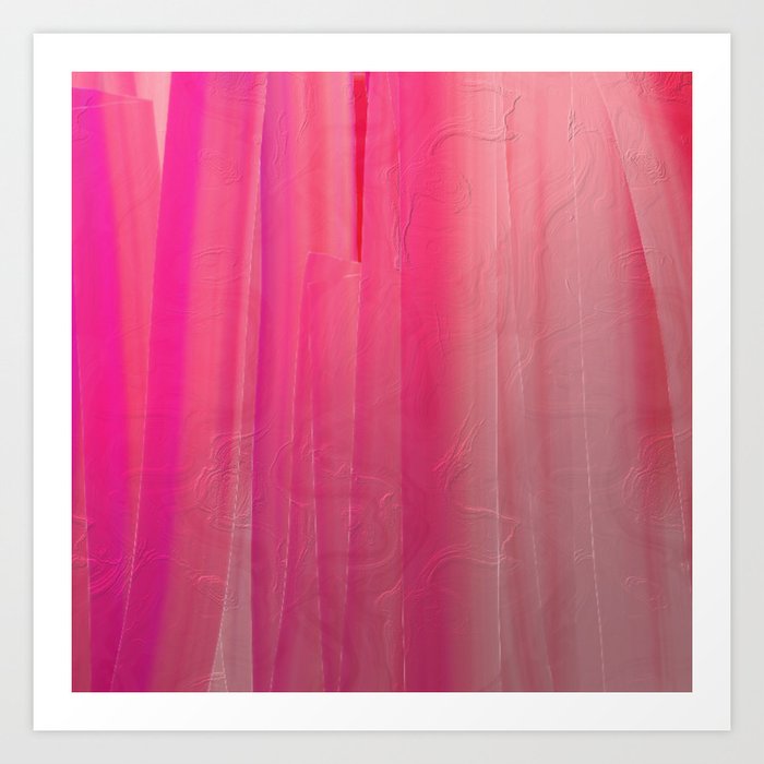 Cascade of Pink Art Print