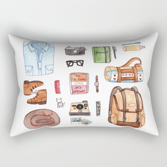Bon Voyage Rectangular Pillow