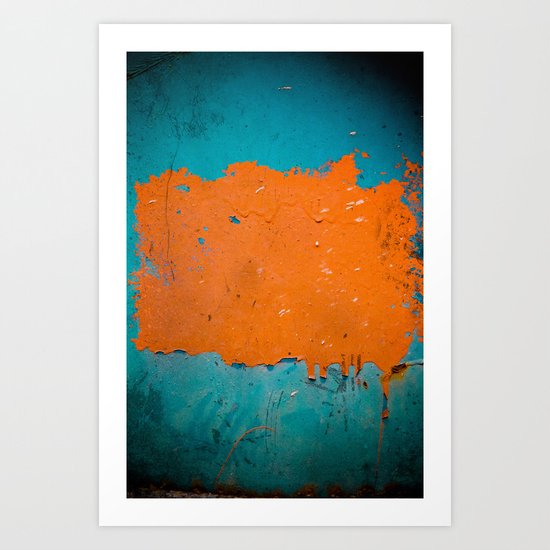 urban wall abstract Art Print