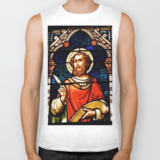 Saintly Glass Biker Tank