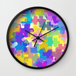 Autism Awareness Wall Clock | Specialneeds, Autism, Digital, Autismawareness, Puzzle, Drawing, April, Colorful, Awareness, Henry 