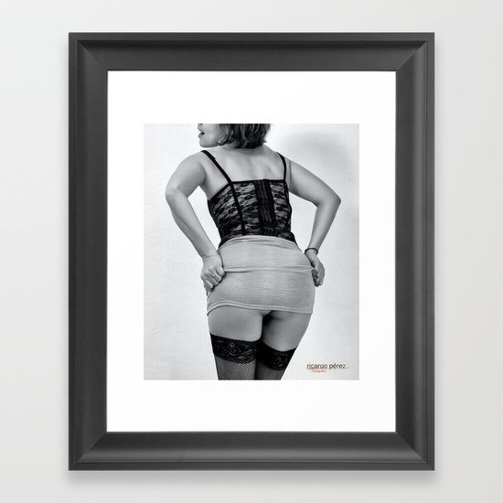 Upskirt Framed Art Print