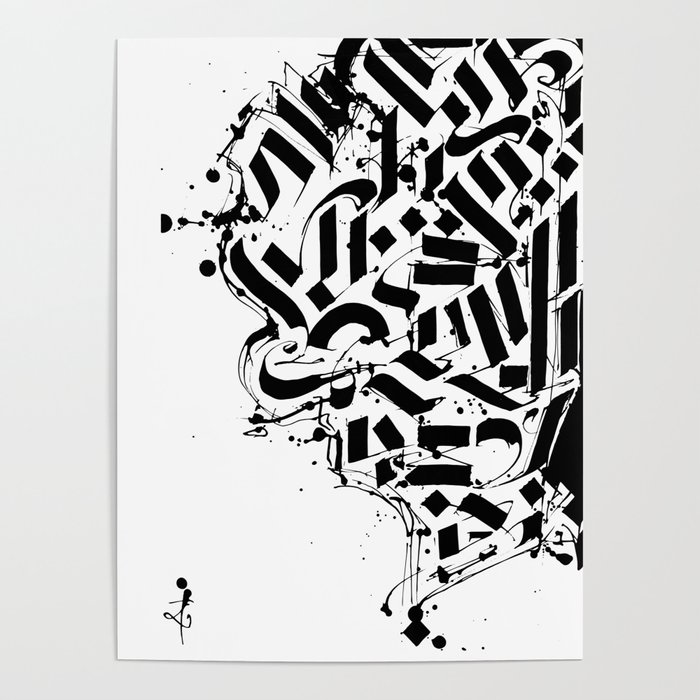 CALLIGRAPHY N° 01 ZV Poster
