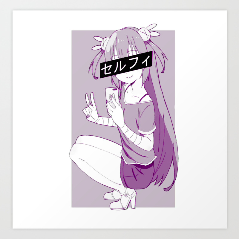Selfie Sad Japanese Anime Aesthetic Art Print By Poser Boy Society6 #pastel #pastel goth #pastel goth aesthetic #pastel goth boy #pastel goth art #killing stalking #killing stalking manhwa #ks #ks manwha #yoonbum #ks yoonbum #killing stalking yoonbum #this started as me wanting to draw yoonbum with pink hair #then this happened #and i love it so much #art #artists. selfie sad japanese anime aesthetic art print by poser boy