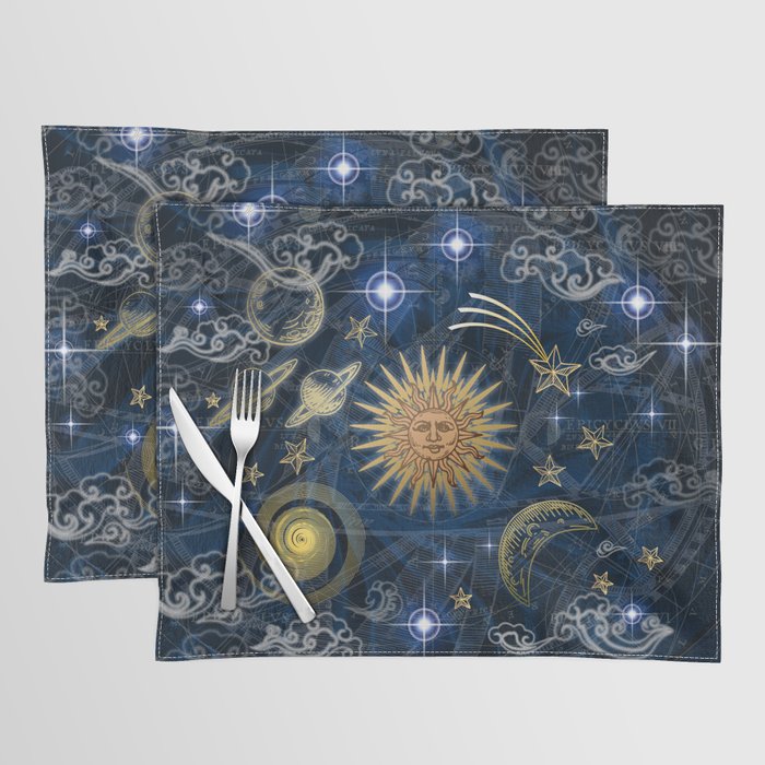 Cosmic Sun Space Pattern Placemat