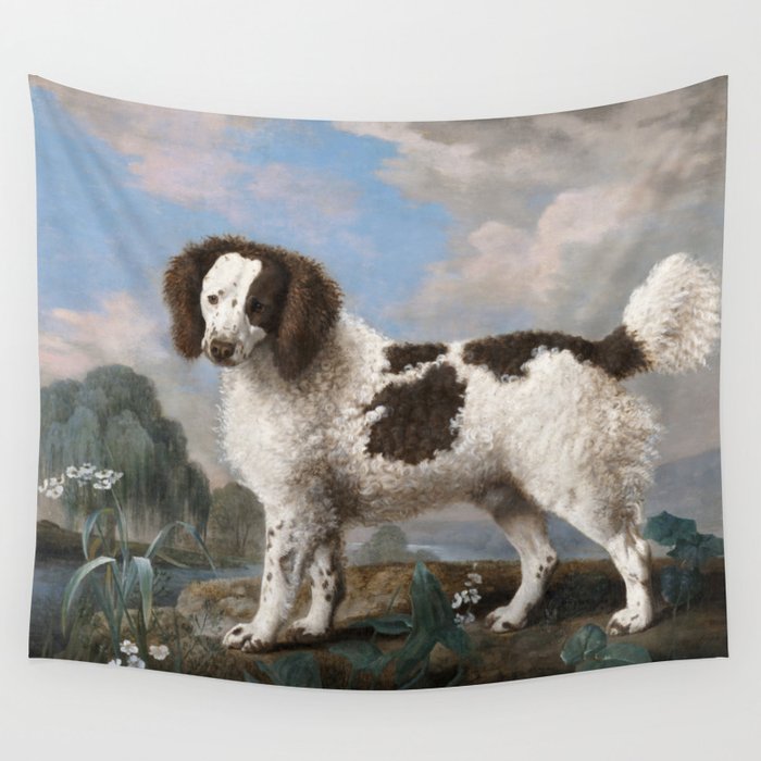Brown and White Norfolk or Water Spaniel Wall Tapestry