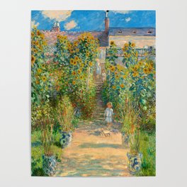 Claude Monet, The Artist's Garden at Vétheuil, 1880 Poster