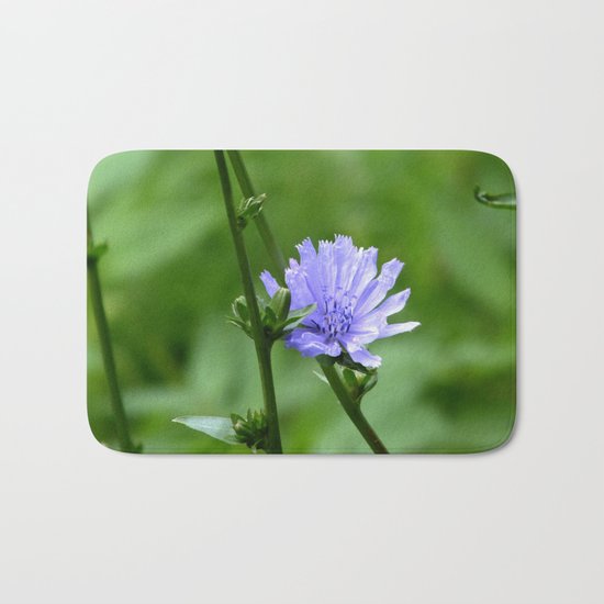 Nature's Garden Purple And Green Bath Mat