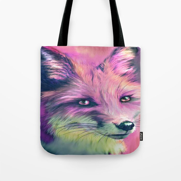 Pink Fox Spirit Tote Bag