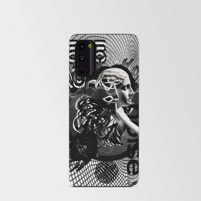 Art001  Black and white collage  Android Card Case