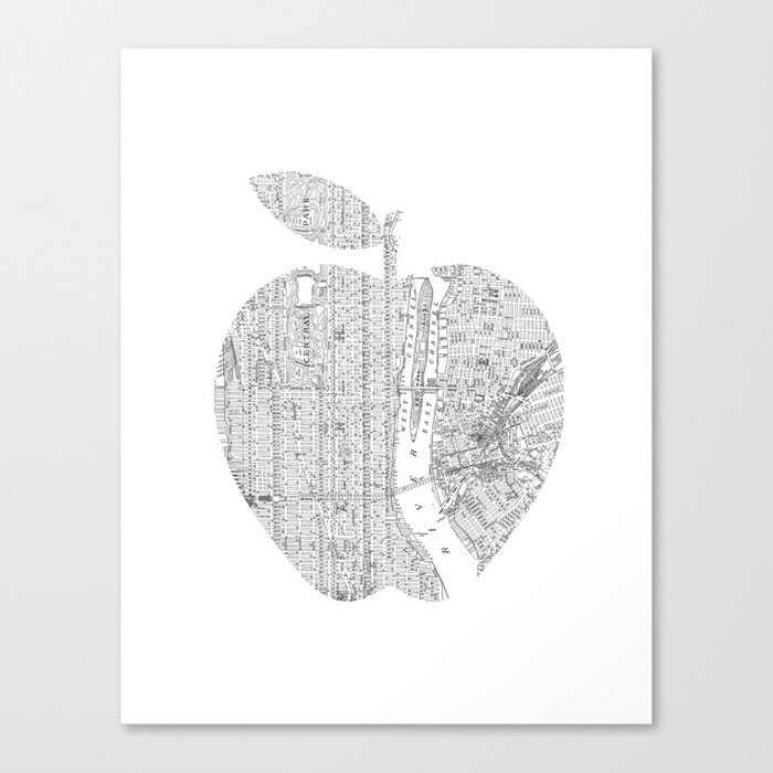 Poster Home Decor Wall Art Apple Illustration Art/Canvas Print 