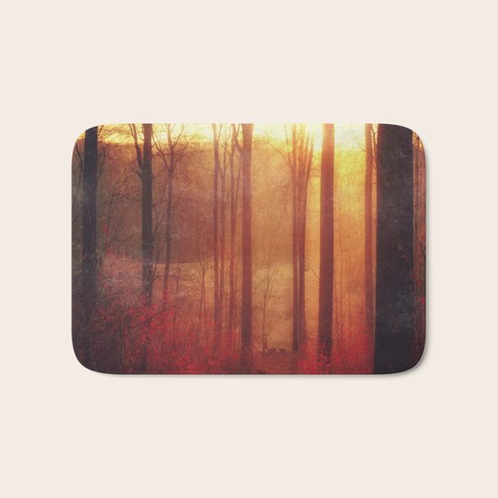 scarlet haze Bath Mat