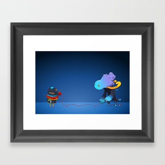 Thread Troll Framed Art Print