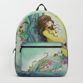 The Girl At The Moon Backpack
