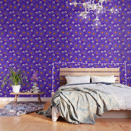 Day Of The Dead Skull Wallpaper By Littlebot Society6