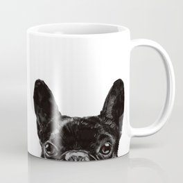 Peeking French Bulldog Coffee Mug