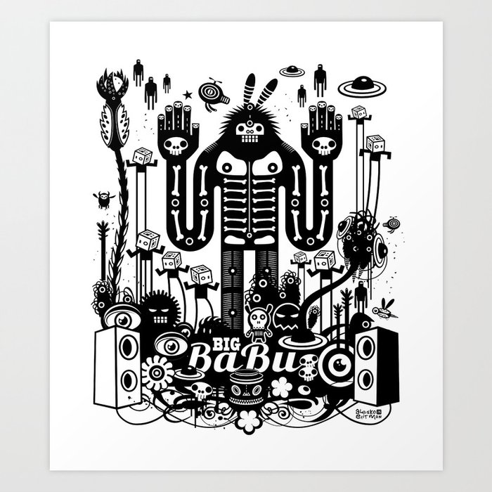 Big Babu Art Print