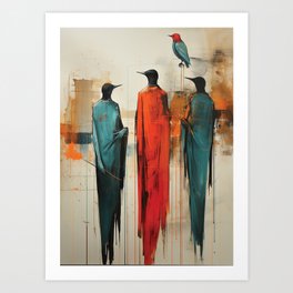 These Crazy Birds - 3 Art Print