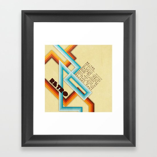 Retro Meaning Framed Art Print