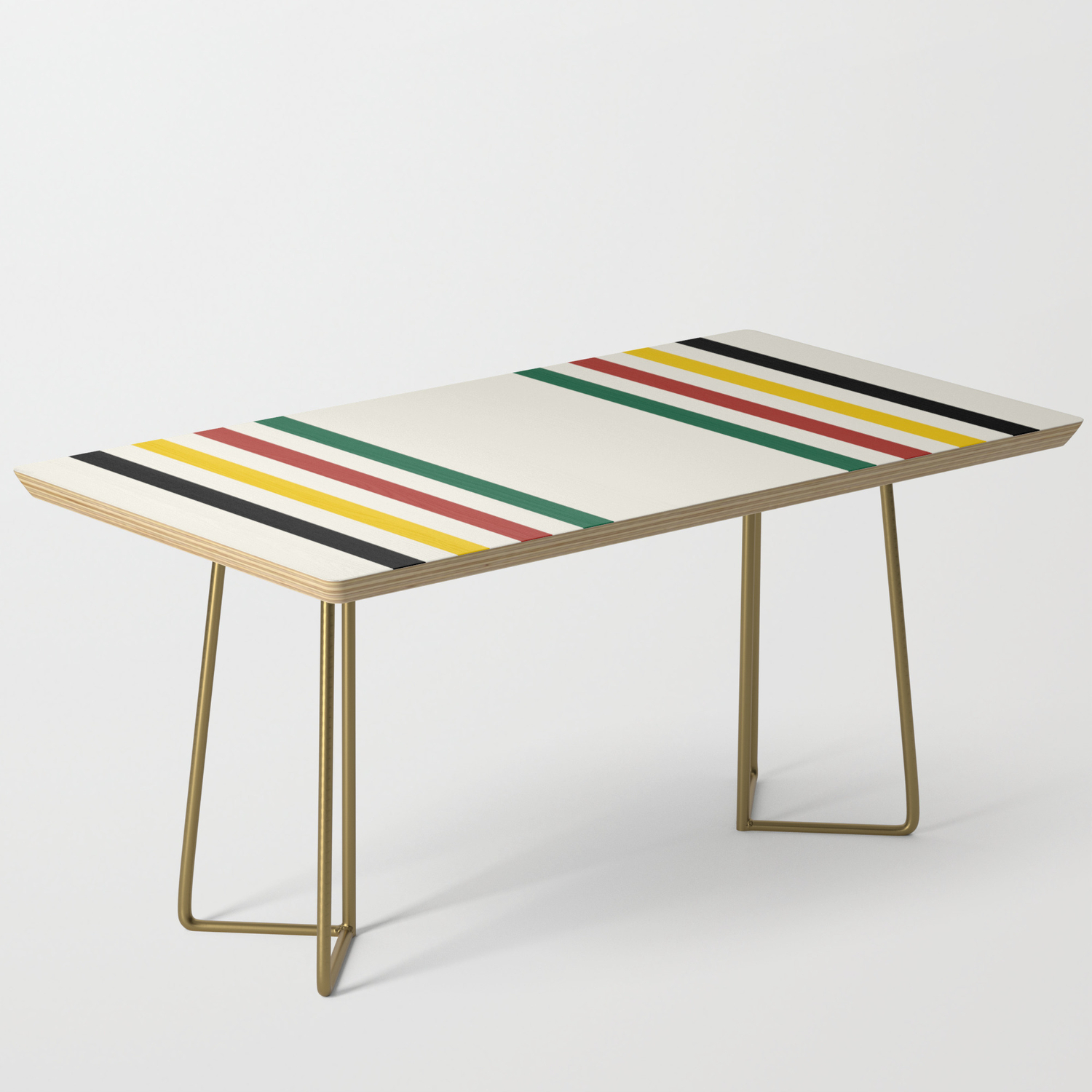 Rustic Lodge Stripes Black Yellow Red Green Coffee Table By Cafepretzel Rustic Lodge Stripes Black Yellow Red Green Coffee Table By Cafepretzel