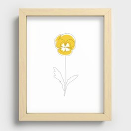 Mustard Violet Recessed Framed Print