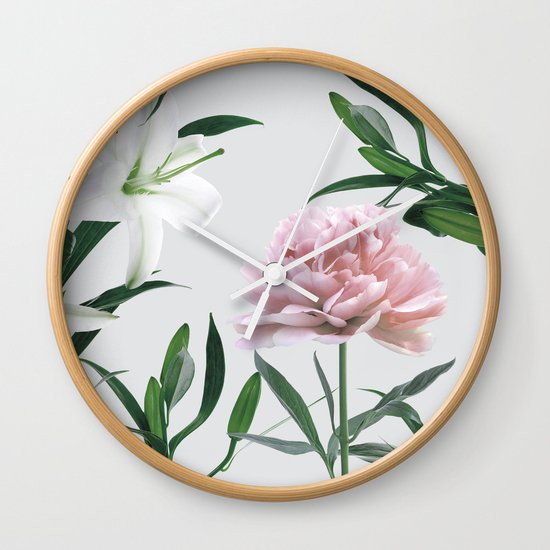 Vintage Botanical Wall Clock