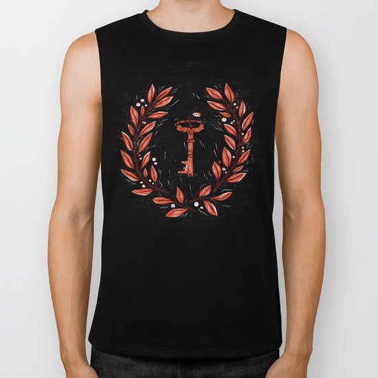 Symbol Key Biker Tank