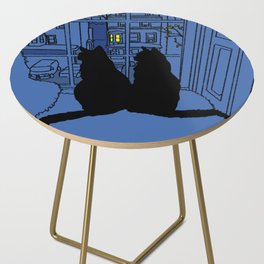 Window Cats Dawn  Side Table