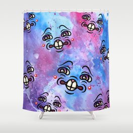 Intense Face Shower Curtain