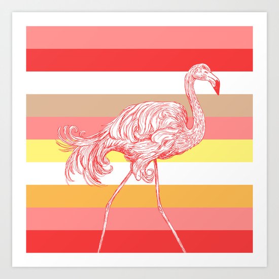 flamingo Art Print