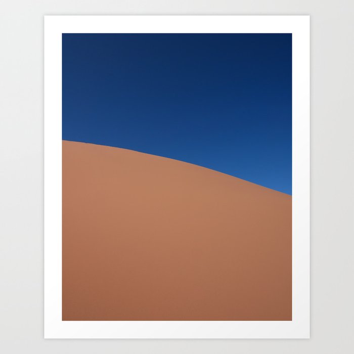 Minimalistic Sand Dunes Art Print