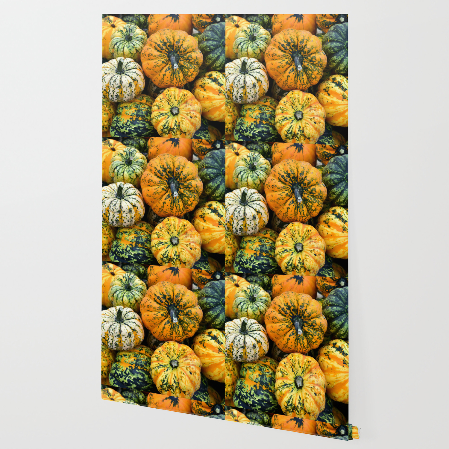 Decorative Pumpkins Wallpaper By Limitlessdesign Society6