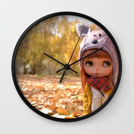 Honey - Autumn nature Wall Clock