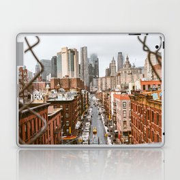 NYC Through the Fence | Travel Photography in New York City Laptop Skin