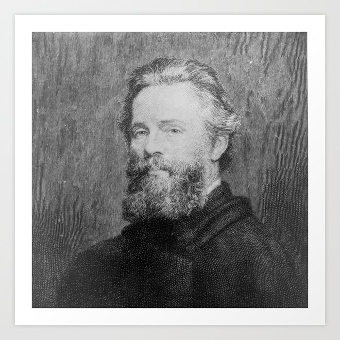 Joseph Oriel Eaton -portrait of Herman Melville Art Print