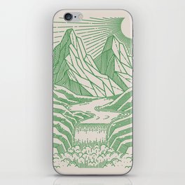 Mountains & Waterfall iPhone Skin