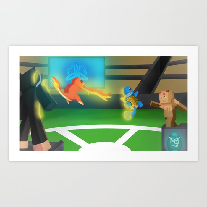 Pokecraft Art Print